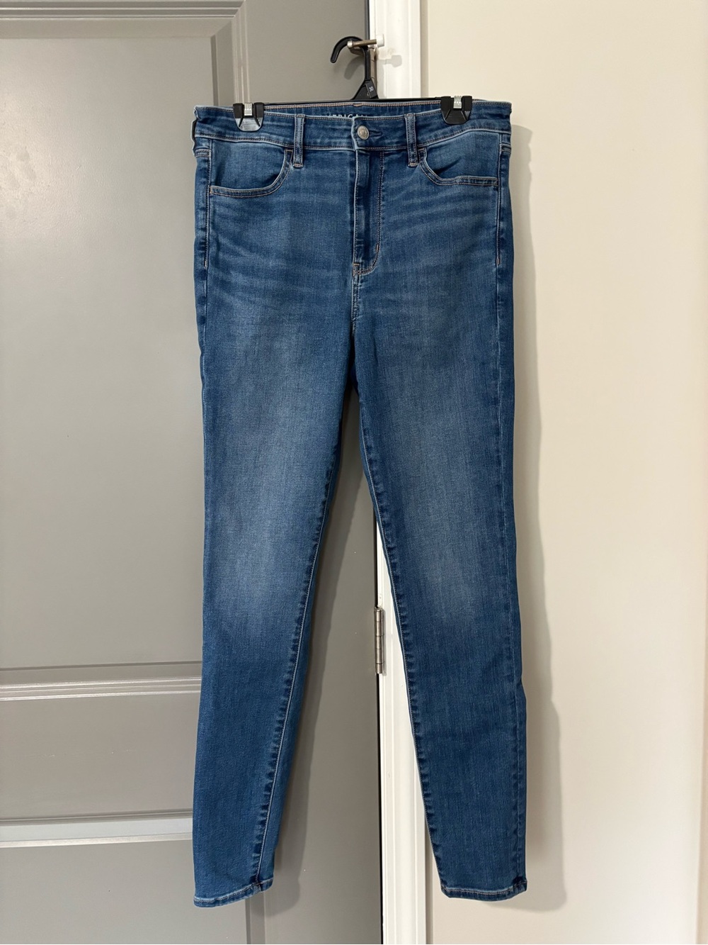 American Eagle Next Level Stretch High-Rise Skinny Jeans 12 Long